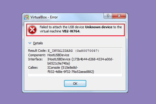 2 Ways to Solve VirtualBox Failed to Attach USB Issue