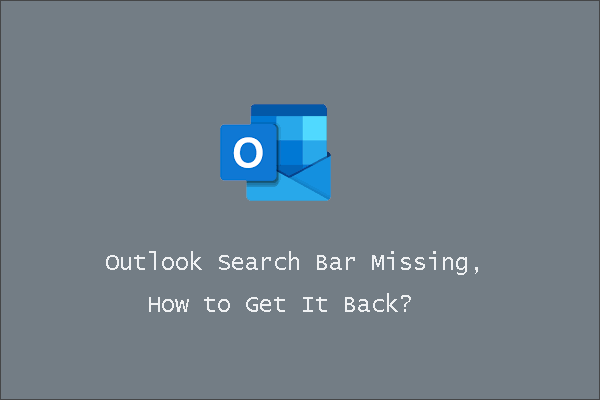 Outlook Search Bar Missing, How to Get It Back?