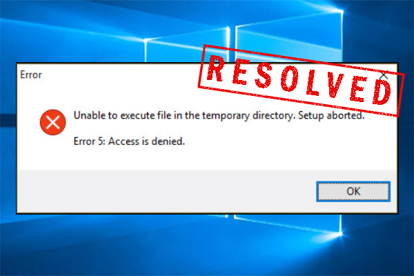 [Resloved] Unable to Execute File in Temporary Directory