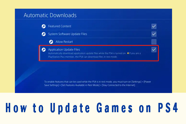 How to Update Games on PS4 Automatically & Manually