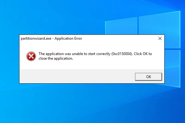 How to Fix Application Error 0xc0150004 on a Windows PC?