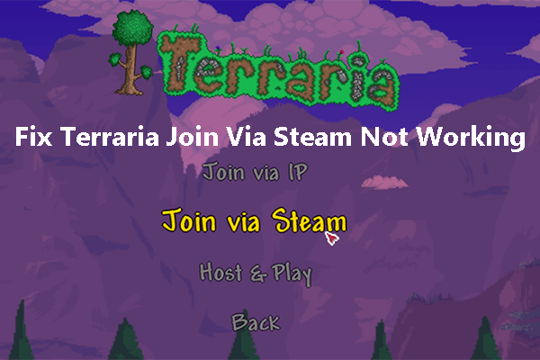 4 Easy Ways to Fix Terraria Join Via Steam Not Working Issue