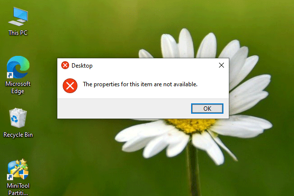 How to Solve “The Properties for This Item Are Not Available”