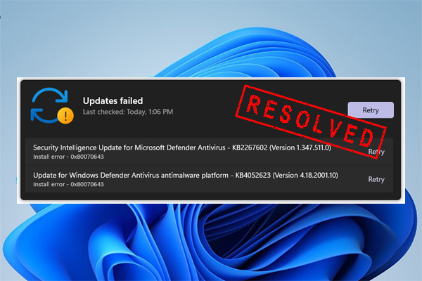 Why You Can’t Update Windows Defender in Windows 11? [Fixed]