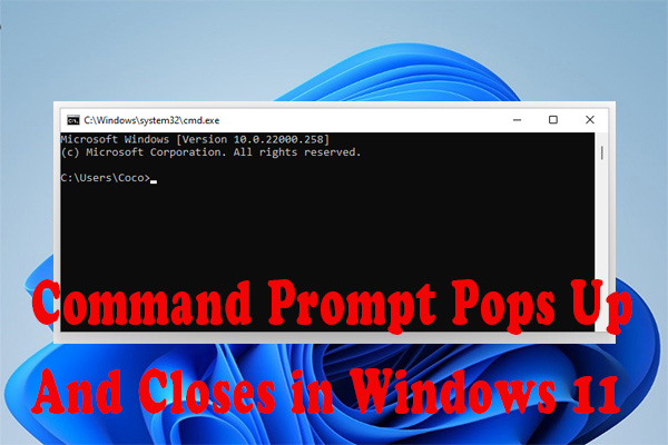 Command Prompt Pops Up and Closes in Windows 11? | Fix It Now