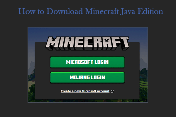 How to Download Minecraft Java Edition for Windows?