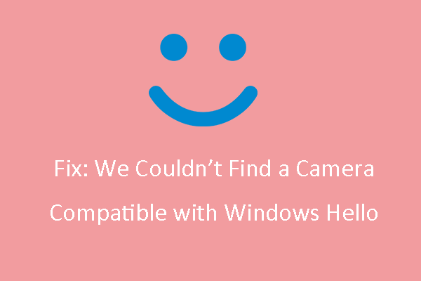 Fix: We Couldn’t Find a Camera Compatible with Windows Hello