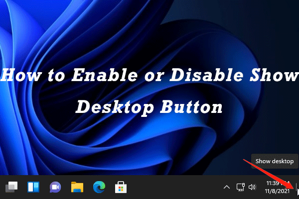 How to Enable/Disable Show Desktop Button on Windows 11 Taskbar