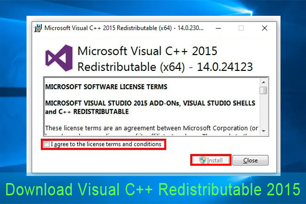 Download Visual C++ Redistributable 2015 for Windows (X64/X86)