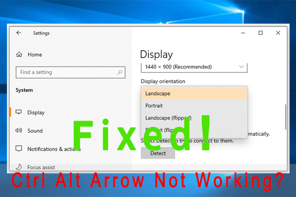 How to Fix Ctrl Alt Arrow Not Working? Here Are 4 Solutions