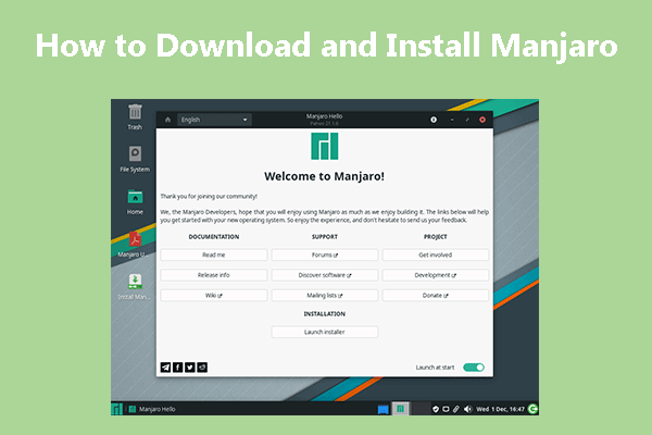 How to Download and Install Manjaro on a Windows PC