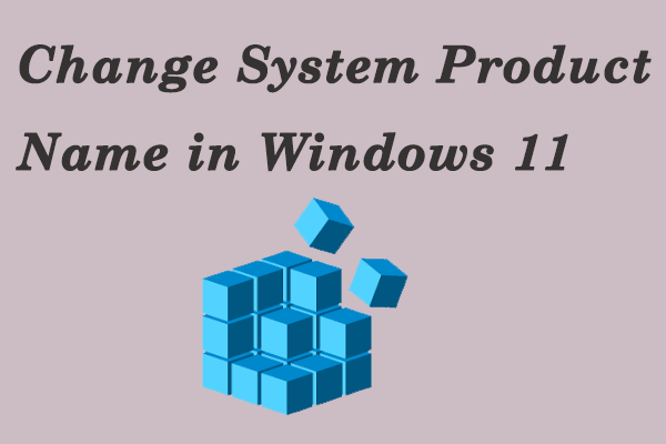 How to Change System Product Name in Windows 11?