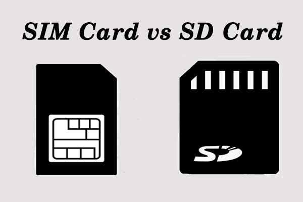What’s the Differences Between SIM Card and SD Card? [Answered]