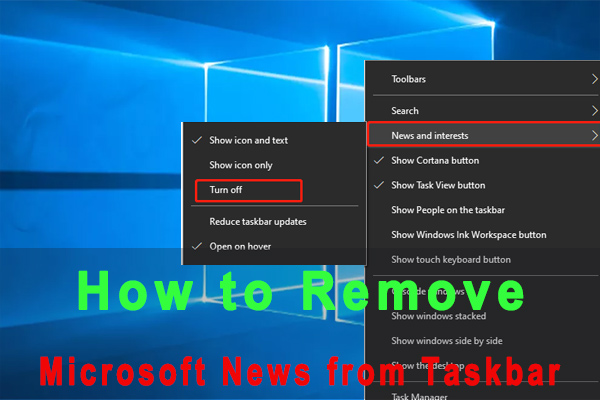 How to Remove Microsoft News from Taskbar Windows 10? [3 Ways]