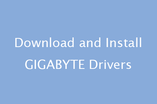 Download and Install GIGABYTE Drivers for Windows 11/10