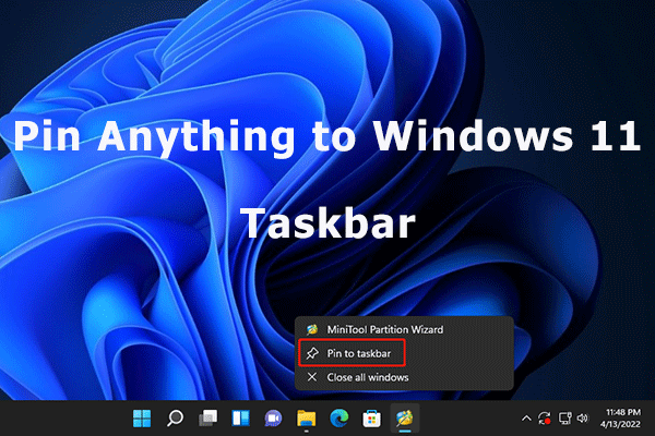 How to Pin an App, Drive, File, or Folder to Windows 11 Taskbar