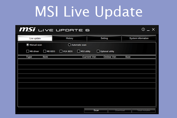 How to Download, Install, and Use MSI Live Update