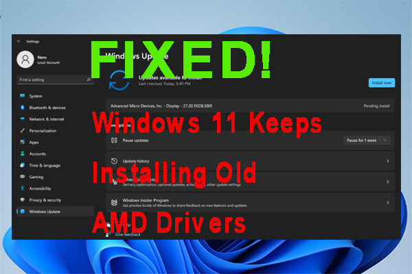 Windows 11 Keeps Installing Old AMD Drivers? Try These Fixes
