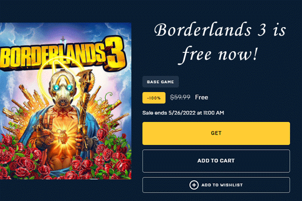 Borderlands 3 Is Free on Epic Games Store Recently | Download Now