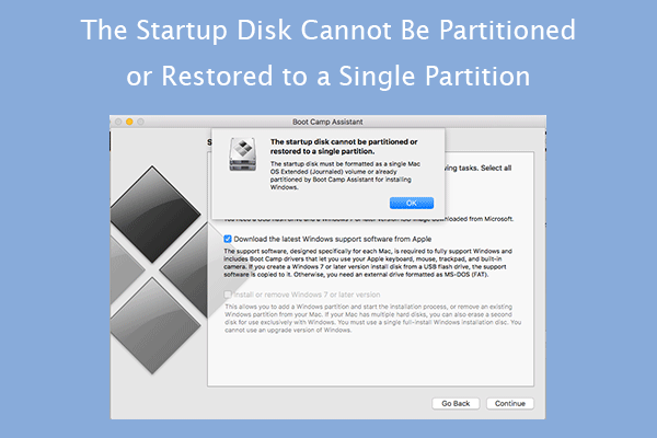 3 Ways to Fix “The Startup Disk Cannot Be Partitioned” Error