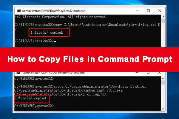 CMD Copy File: How to Copy Files in Command Prompt Windows 10/11