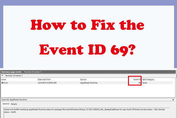 How to Fix AppModel-Runtime Event ID 69 on Windows?