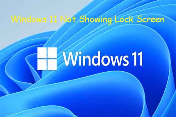 Windows 11 Not Showing the Lock Screen? [Top 5 Methods]
