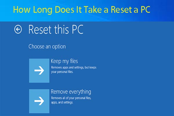 How Long Does It Take to Reset a PC? Find Answers and Speed Up It
