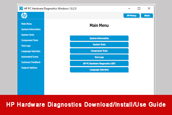 HP Hardware Diagnostics Download/Install/Use: Here’s a Full Guide