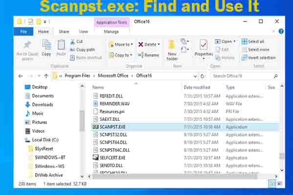 Outlook (Scanpst.exe) Inbox Repair Tool: How to Find and Use It
