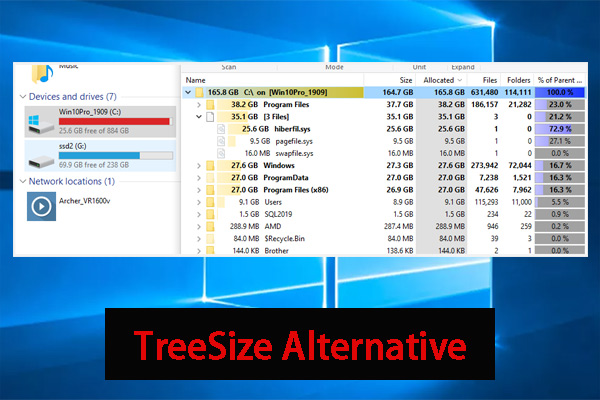 TreeSize Free Download & Install & Alternative for Windows 10/11