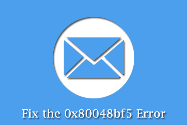 How to Repair the Error Code 0x80048bf5