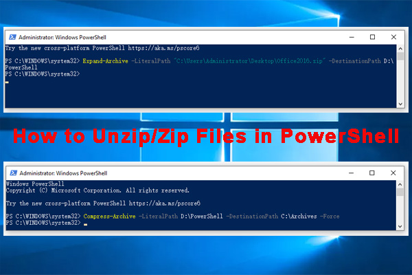 PowerShell Unzip/Zip: How to Unzip/Zip Files in PowerShell