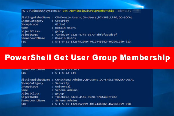 PowerShell Get User Group Membership Windows 10/11 [Full Guide]