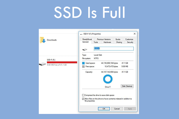 What to Do If Your SSD Is Full [7 Solutions]
