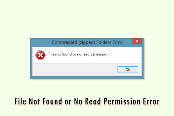 Solved: File Not Found or No Read Permission Error