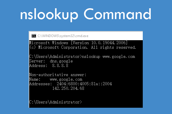How to Use nslookup Commands to Check DNS Sever and IP Address