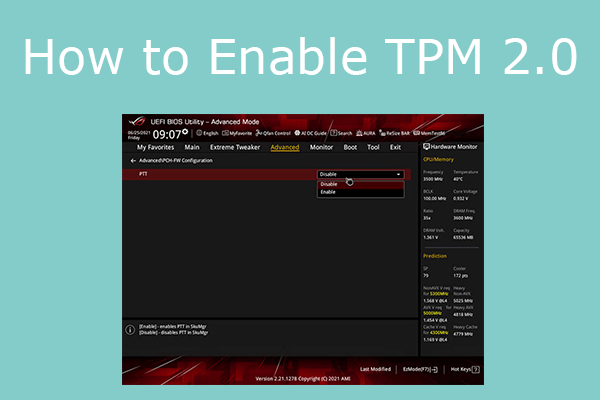 How to Enable TPM 2.0 in BIOS [Dell, ASUS, Lenovo, HP, etc.]
