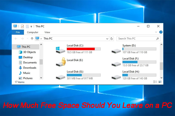 How Much Free Space Should You Leave on a PC? [Answered]