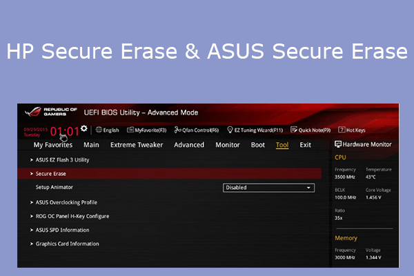 How to Secure Erase Hard Drives with HP & ASUS Secure Erase