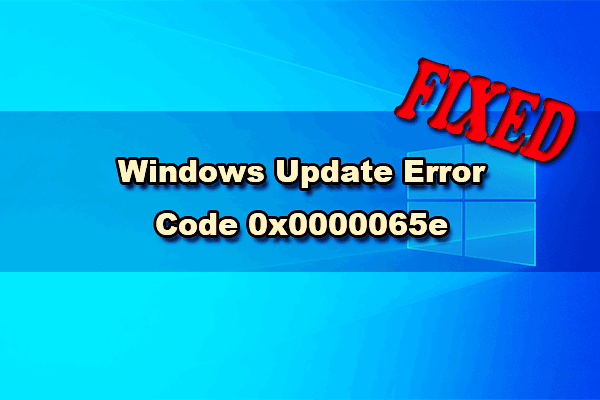 How to Fix the Windows Update Error Code 0x0000065e?