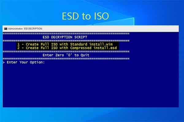 Convert ESD to ISO via ESD to ISO Converters