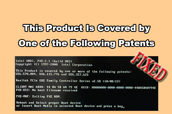 [Fixed] This Product Is Covered by One of the Following Patents