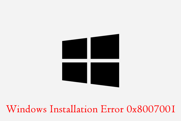 How to Fix Windows 10 Installation Error Code 0x8007001