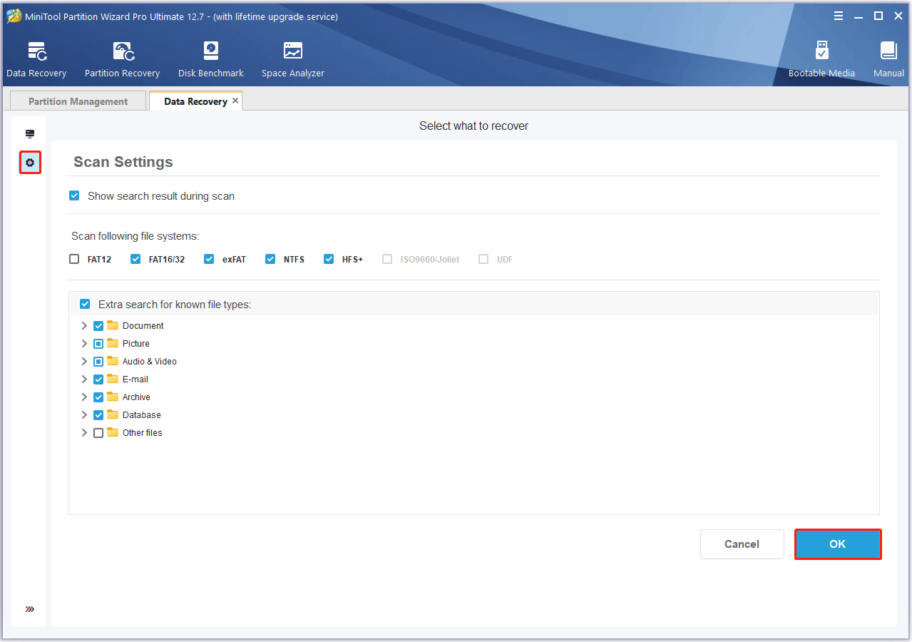 scan hard drive for data recovery