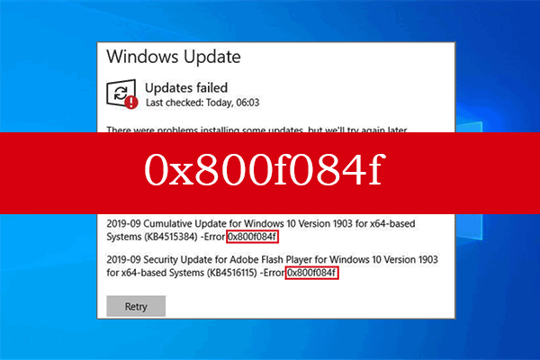 [6 Ways] How to Fix the Windows Update Error 0x800f084f?