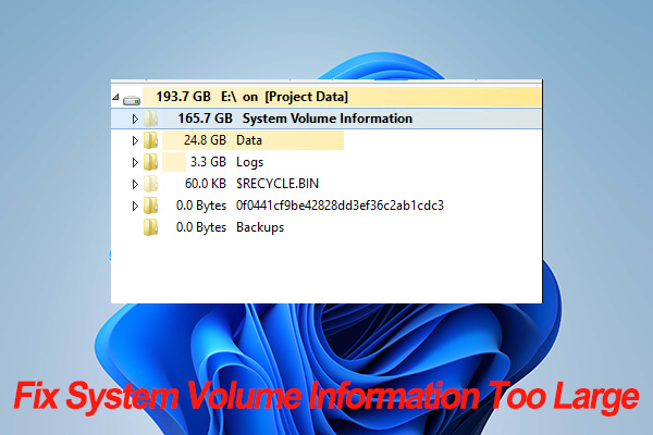 4 Ways to Clean Volume Information Folder If It’s Too Large