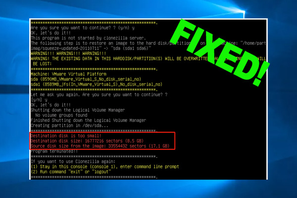 Clonezilla Failed to Clone Bad Sectors or Disk Size? [Solved]