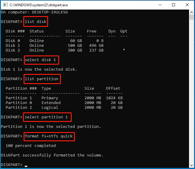 convert exFAT to NTFS using CMD