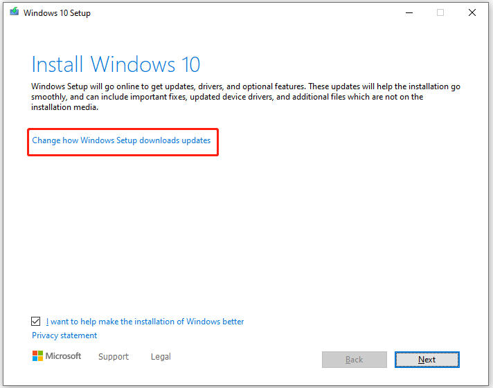 change how Windows Setup downloads updates